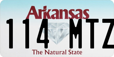 AR license plate 114MTZ