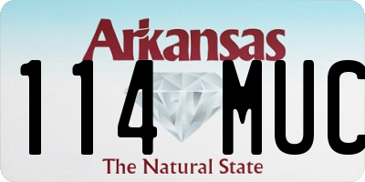 AR license plate 114MUC