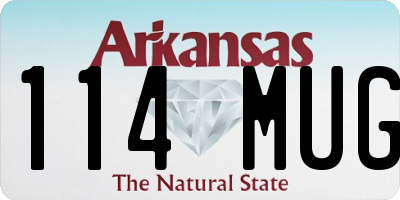 AR license plate 114MUG