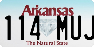 AR license plate 114MUJ