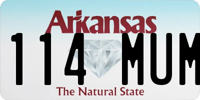 AR license plate 114MUM