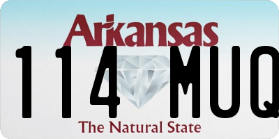 AR license plate 114MUQ