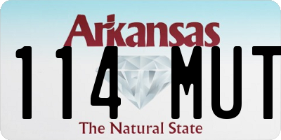 AR license plate 114MUT
