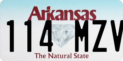 AR license plate 114MZV