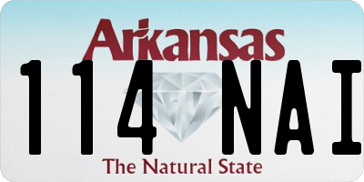 AR license plate 114NAI