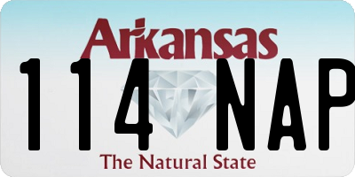 AR license plate 114NAP
