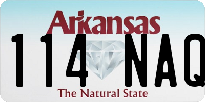 AR license plate 114NAQ
