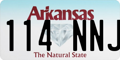 AR license plate 114NNJ