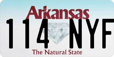 AR license plate 114NYF