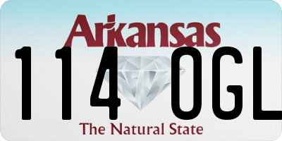 AR license plate 114OGL