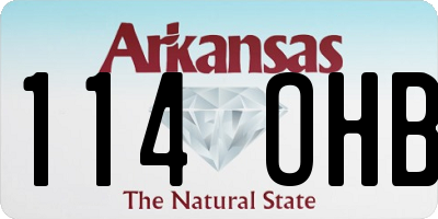 AR license plate 114OHB