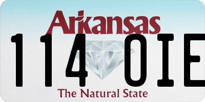 AR license plate 114OIE