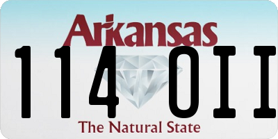 AR license plate 114OII