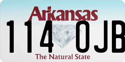 AR license plate 114OJB