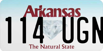 AR license plate 114UGN