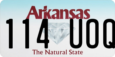 AR license plate 114UOQ