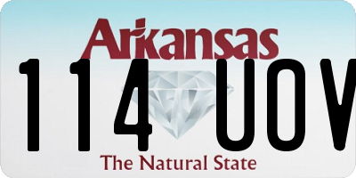 AR license plate 114UOV