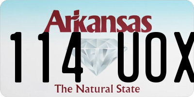 AR license plate 114UOX