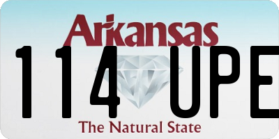 AR license plate 114UPE