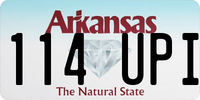 AR license plate 114UPI