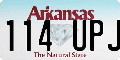 AR license plate 114UPJ