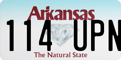 AR license plate 114UPN