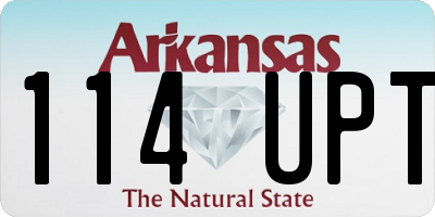 AR license plate 114UPT