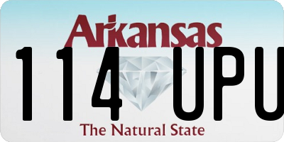 AR license plate 114UPU