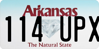 AR license plate 114UPX
