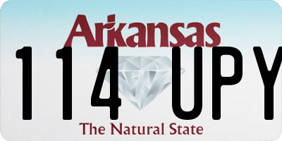 AR license plate 114UPY