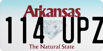 AR license plate 114UPZ
