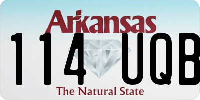 AR license plate 114UQB