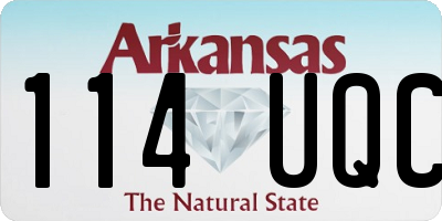 AR license plate 114UQC