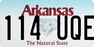 AR license plate 114UQE