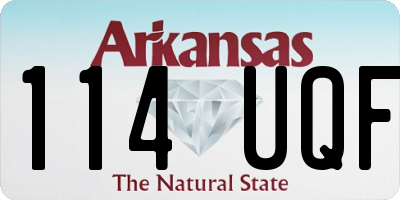 AR license plate 114UQF