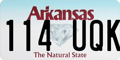 AR license plate 114UQK