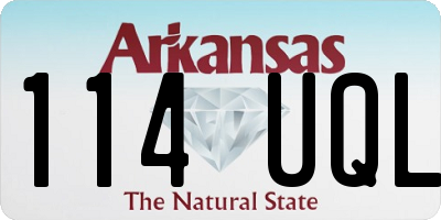 AR license plate 114UQL