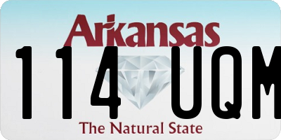 AR license plate 114UQM