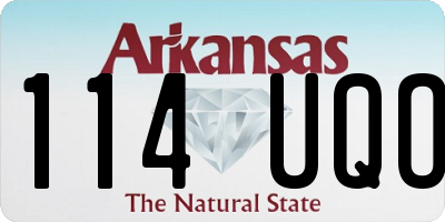 AR license plate 114UQO
