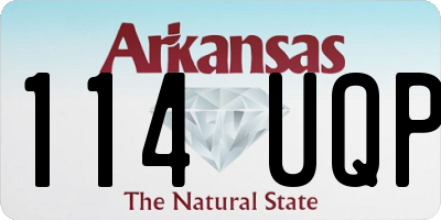 AR license plate 114UQP