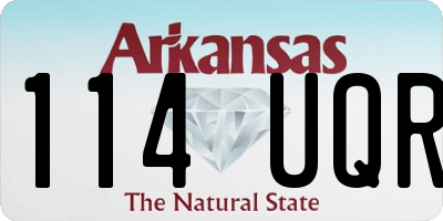 AR license plate 114UQR