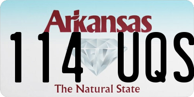 AR license plate 114UQS