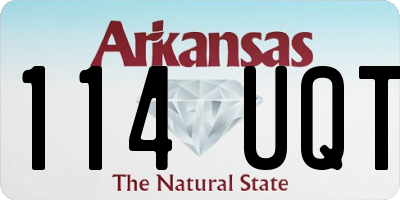 AR license plate 114UQT