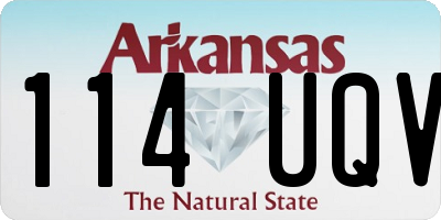 AR license plate 114UQV