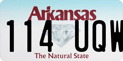 AR license plate 114UQW