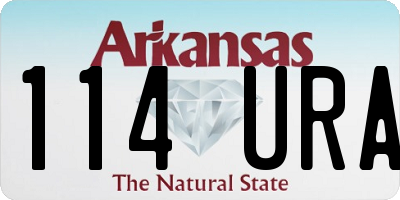 AR license plate 114URA