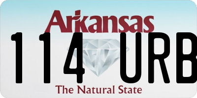 AR license plate 114URB