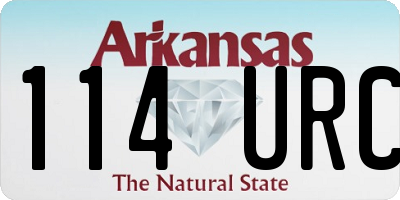AR license plate 114URC