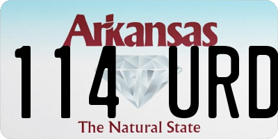AR license plate 114URD