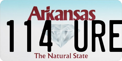 AR license plate 114URE